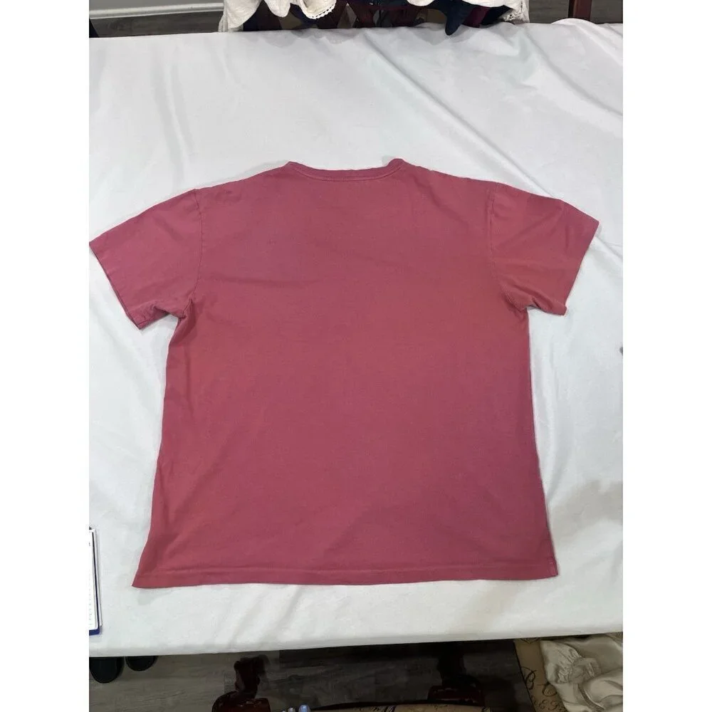 Polo Ralph Lauren Mens Size Large Classic Fit V Neck T Shirt Spring Red